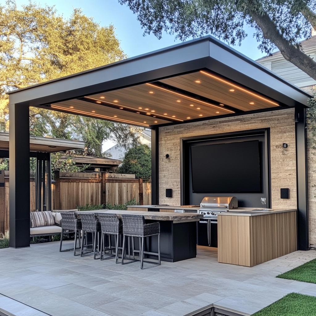 Outdoor living spaces in North Texas